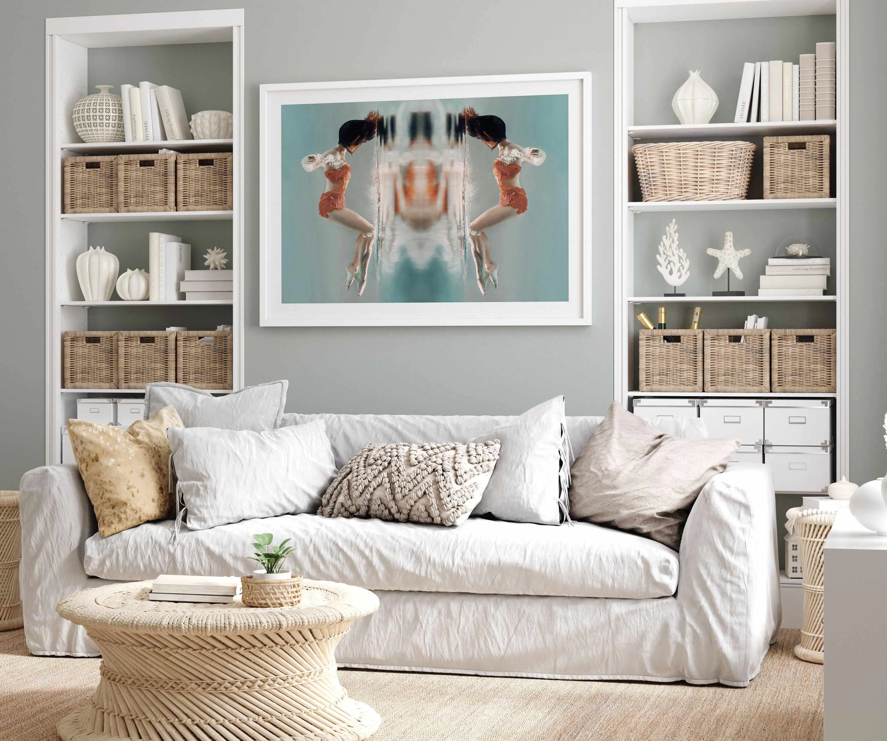 Mirror Dance Art Print from Olive et Oriel where you can shop wallpaper and artworks online