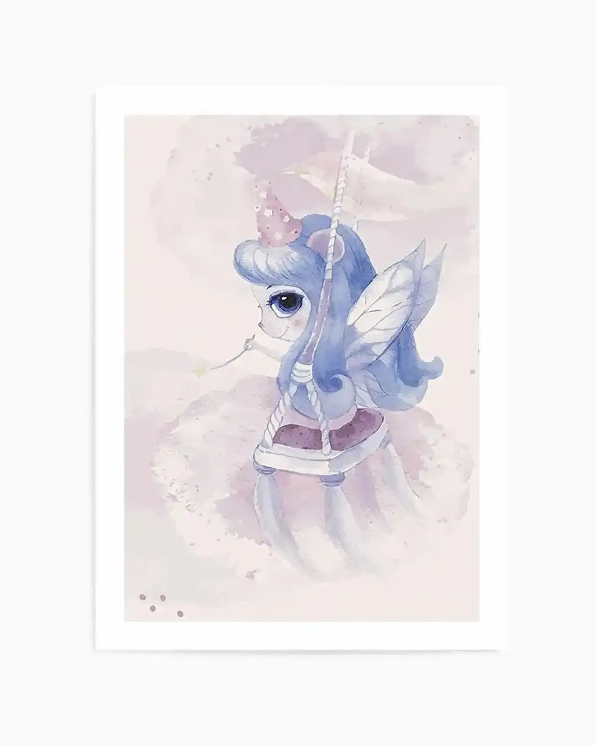 Miss Violet Art Print from Olive et Oriel where you can shop wallpaper and artworks online