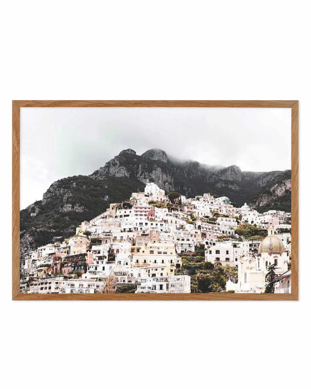 Mist Over Positano Art Print