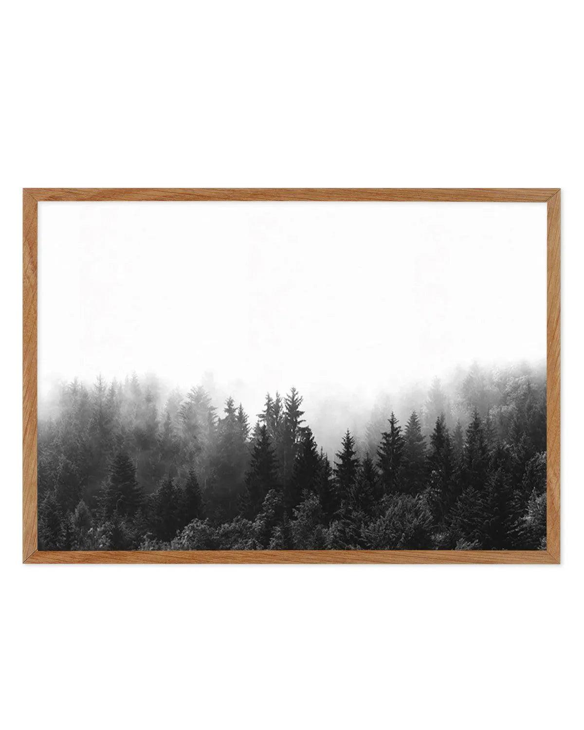 Misty Forest B&W | LS from Olive et Oriel where you can shop wallpaper and artworks online