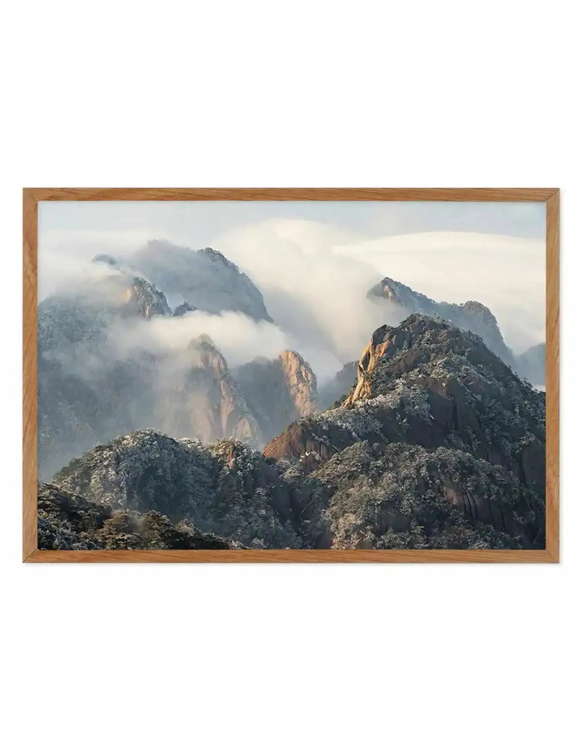 Misty Huangshan Mountain, China Art Print from Olive et Oriel where you can shop wallpaper and artworks online