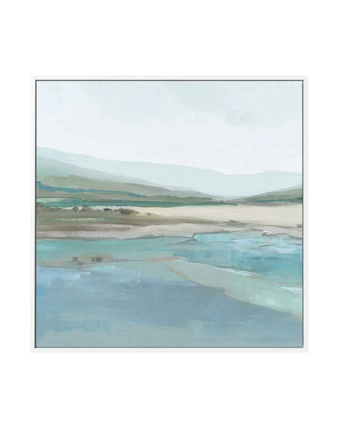 Misty Mornings Left SQ | Framed Canvas Art Print from Olive et Oriel where you can shop wallpaper and artworks online