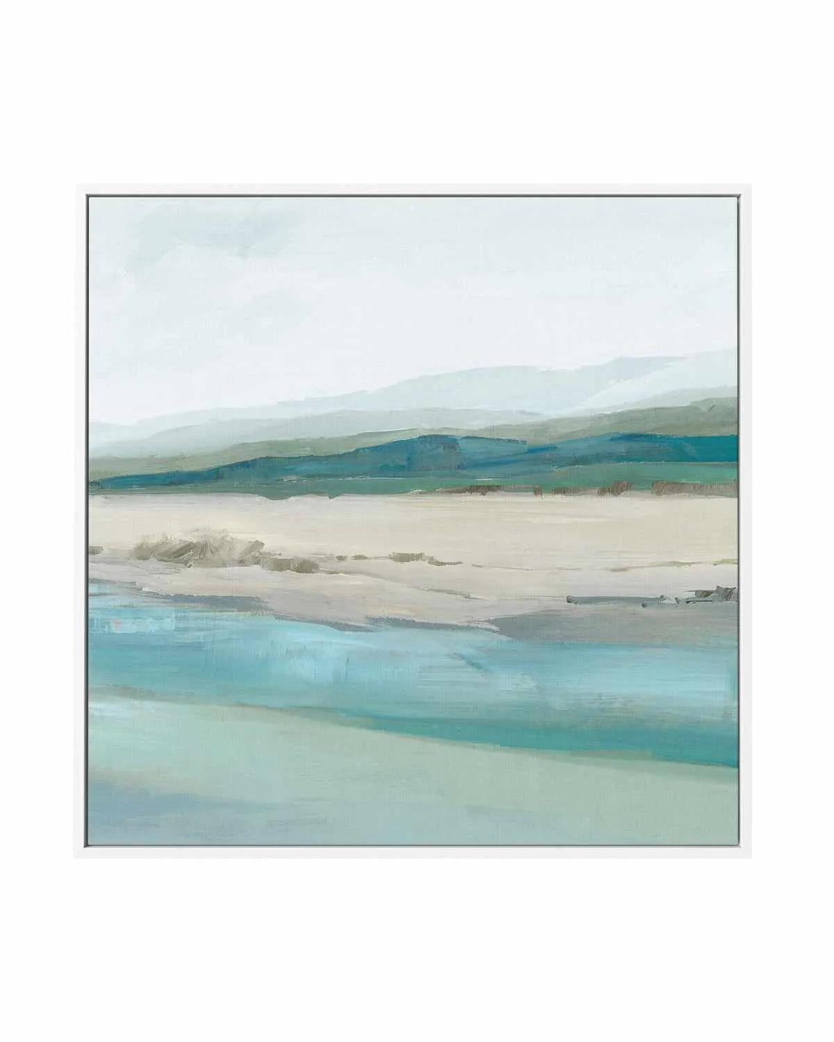 Misty Mornings Right SQ | Framed Canvas Art Print from Olive et Oriel where you can shop wallpaper and artworks online