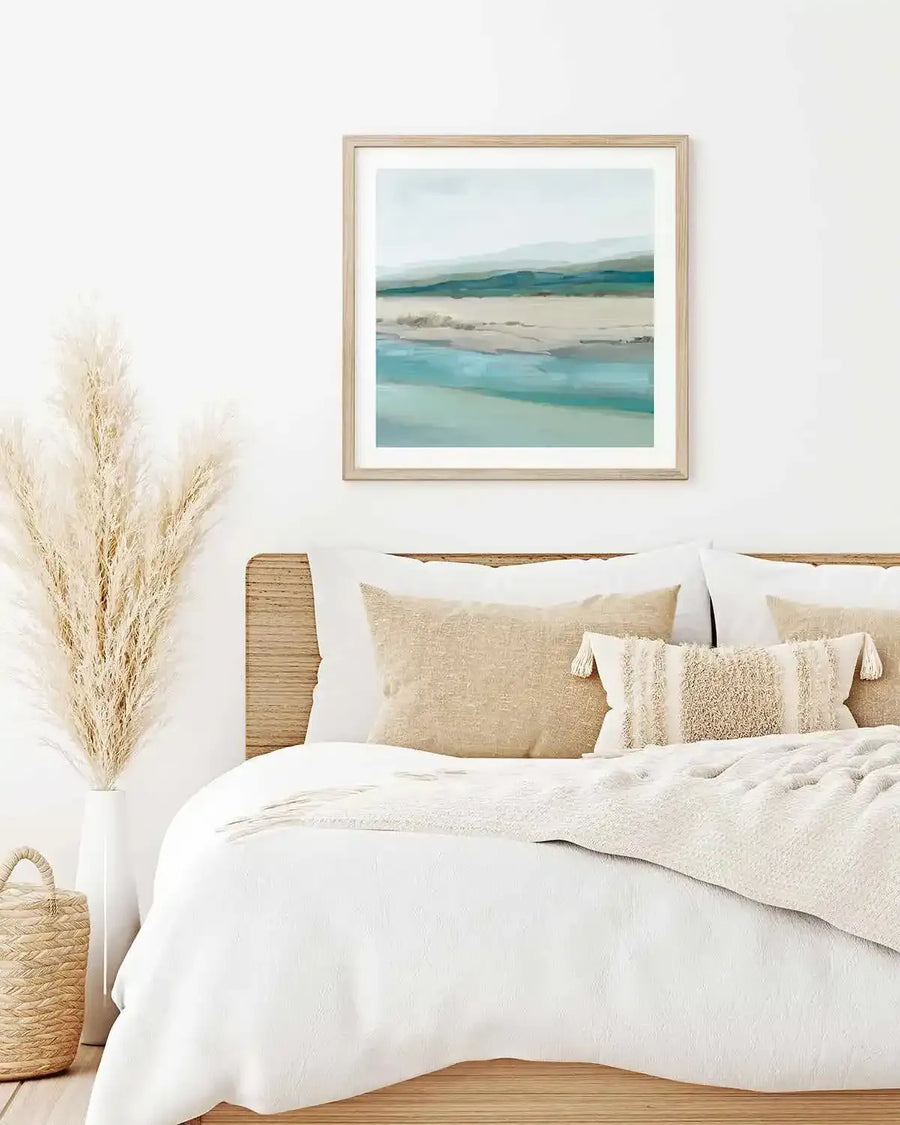 Misty Mornings Right SQ Art Print from Olive et Oriel where you can shop wallpaper and artworks online