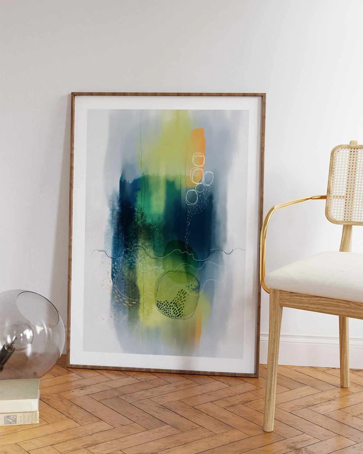 Misty Mountain Lake by Ishita Banerjee Art Print from Olive et Oriel where you can shop wallpaper and artworks online