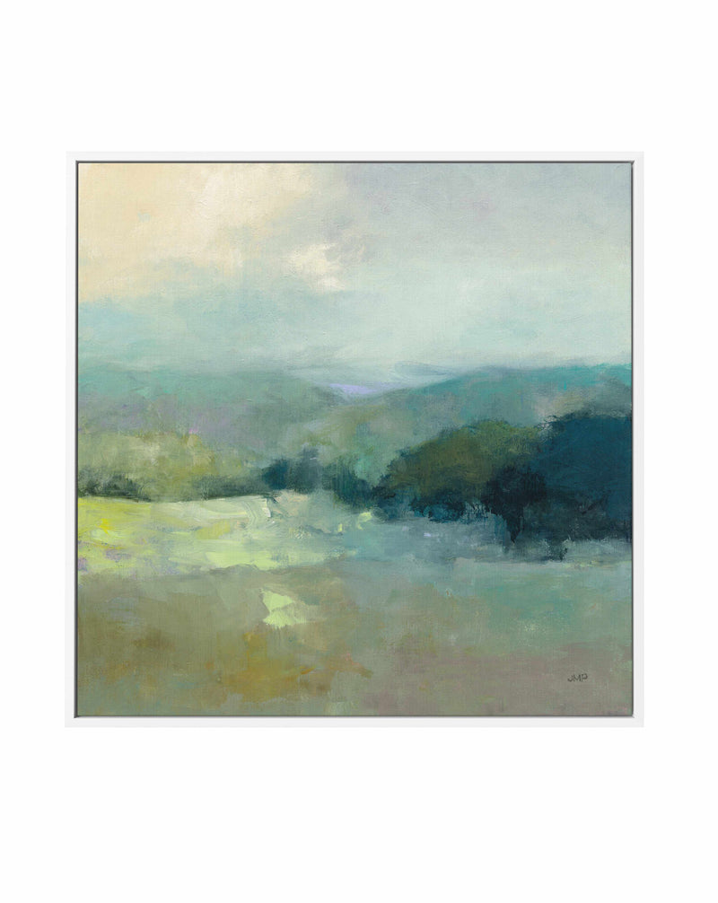 Misty Valley | Framed Canvas Art Print
