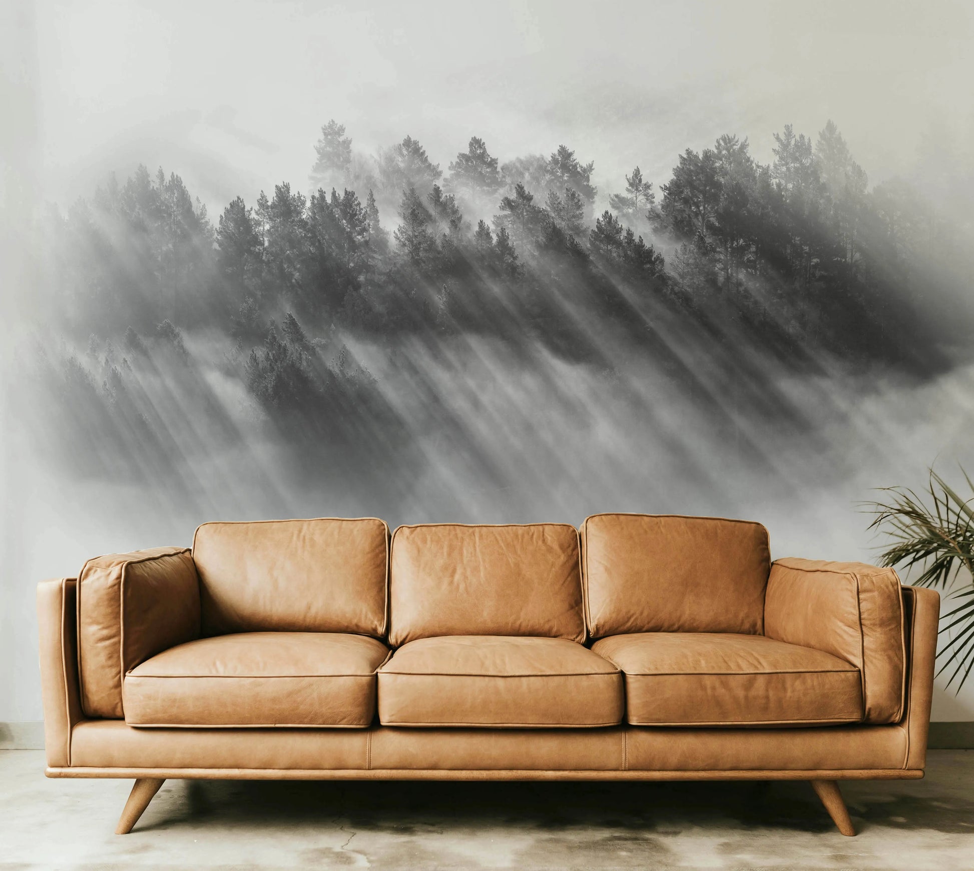 Misty Mountain High Photo Mural Wallpaper from Olive et Oriel where you can shop wallpaper and artworks online