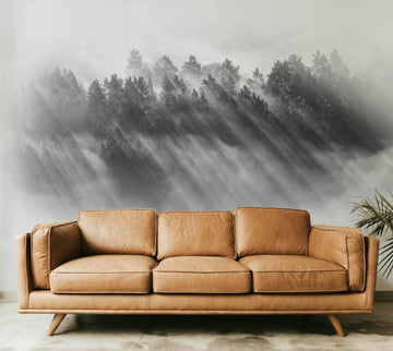 Misty Mountain High Photo Mural Wallpaper from Olive et Oriel where you can shop wallpaper and artworks online
