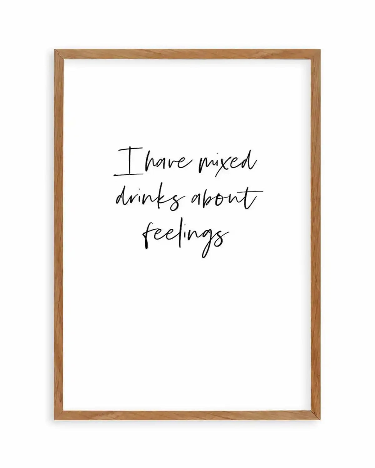 Mixed Drinks About Feelings Art Print from Olive et Oriel where you can shop wallpaper and artworks online