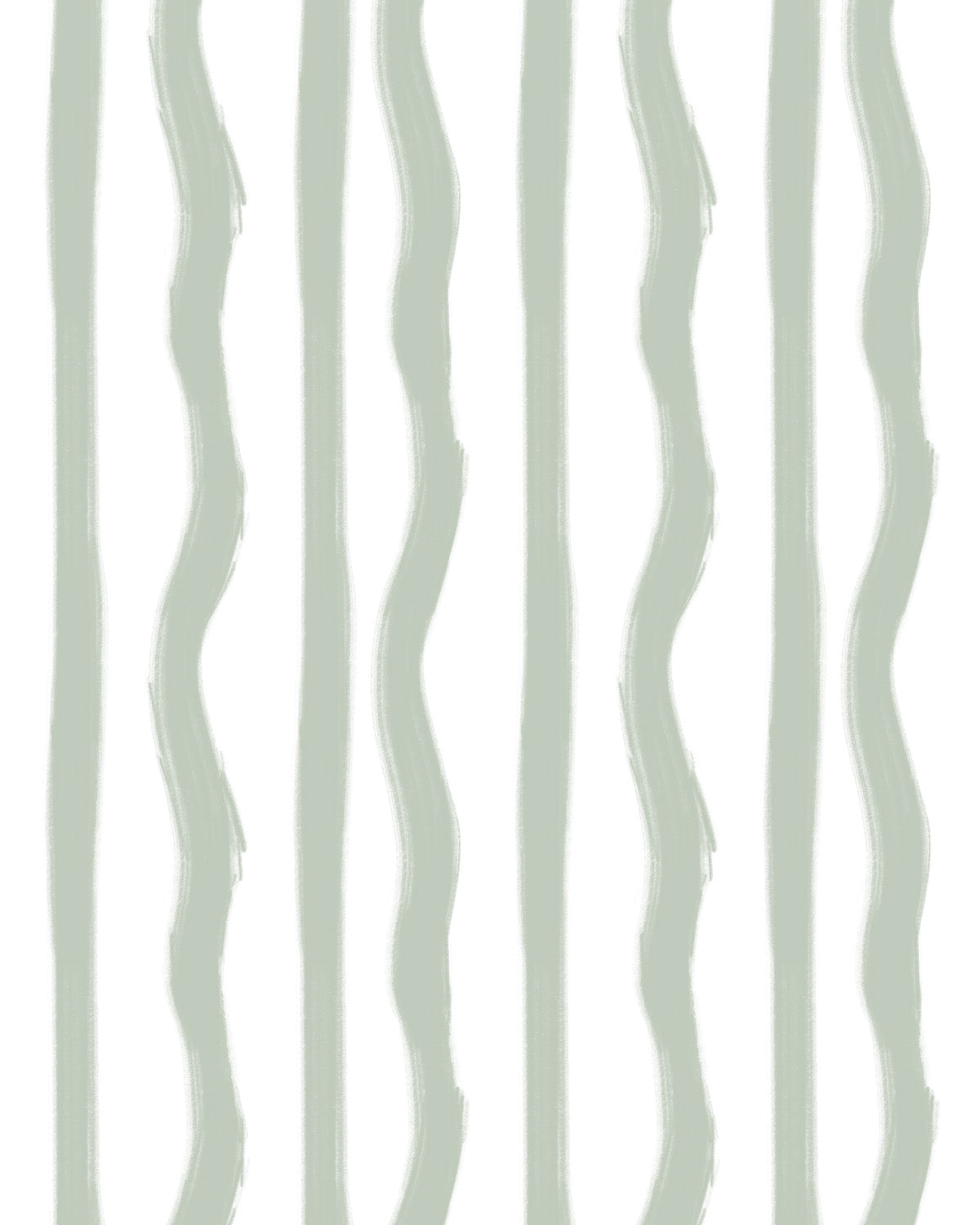 Mixed Stripe in Sage Green Commercial Vinyl Wallpaper