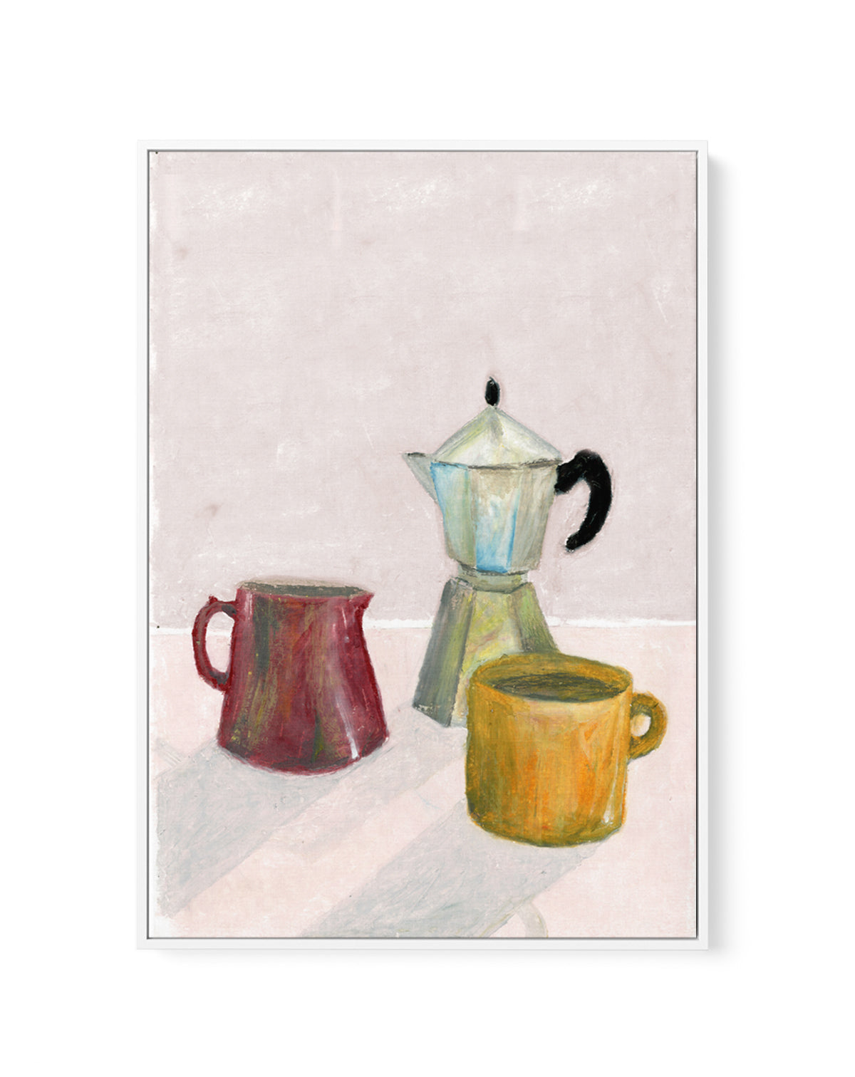 Mocha Pot by Laura Page | Framed Canvas Art Print