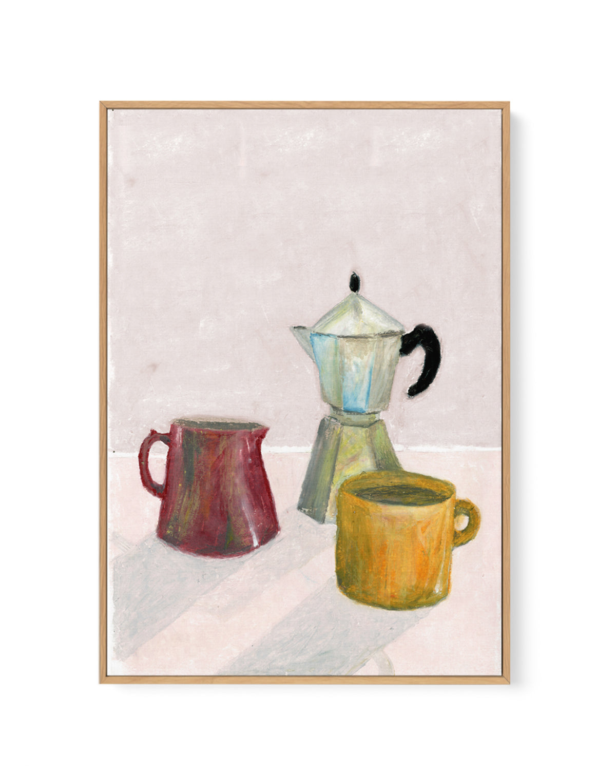 Mocha Pot by Laura Page | Framed Canvas Art Print