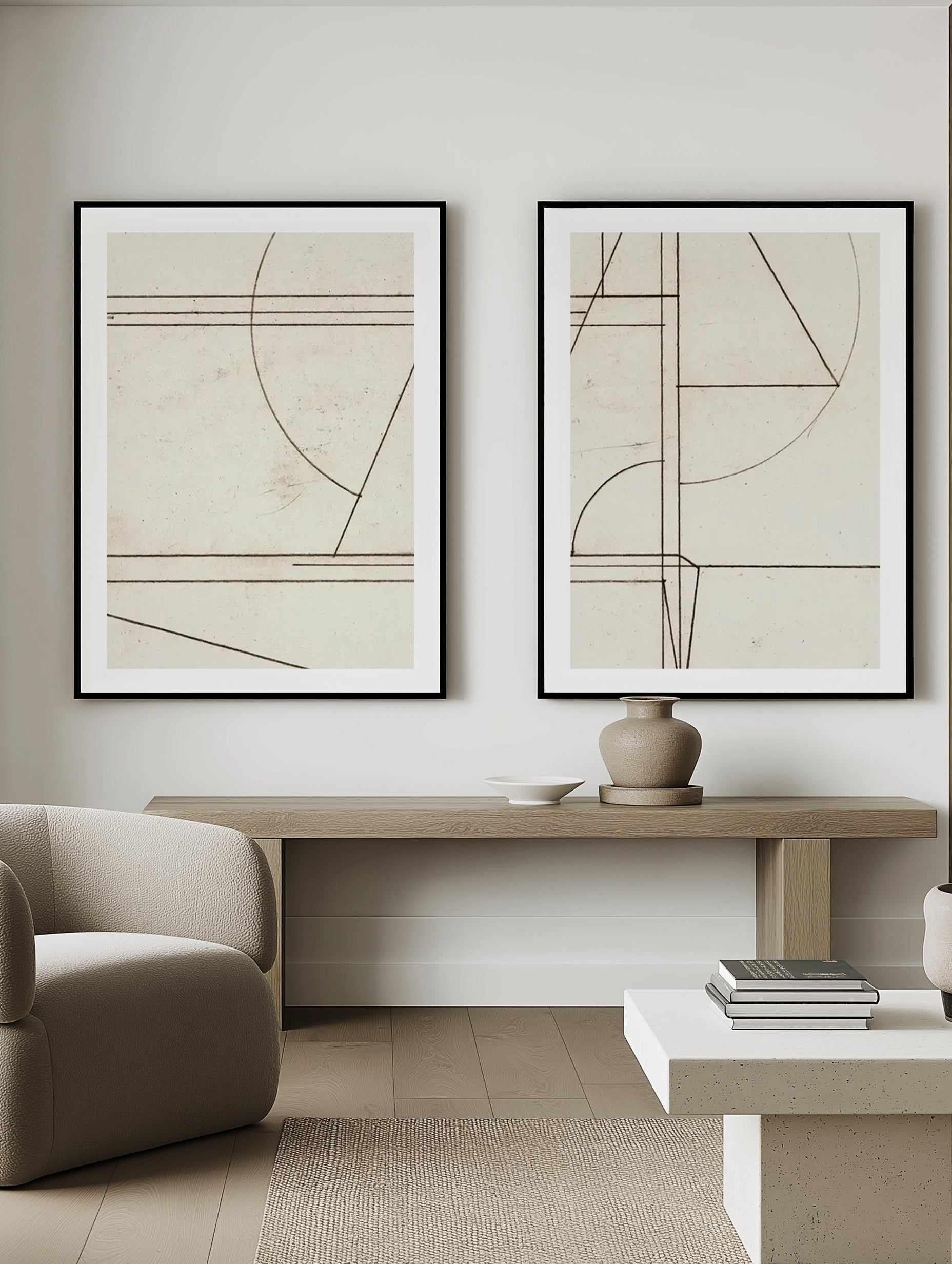 Mod I & II Art Print Set of 2 | Matching Wall Art from Olive et Oriel where you can shop wallpaper and artworks online