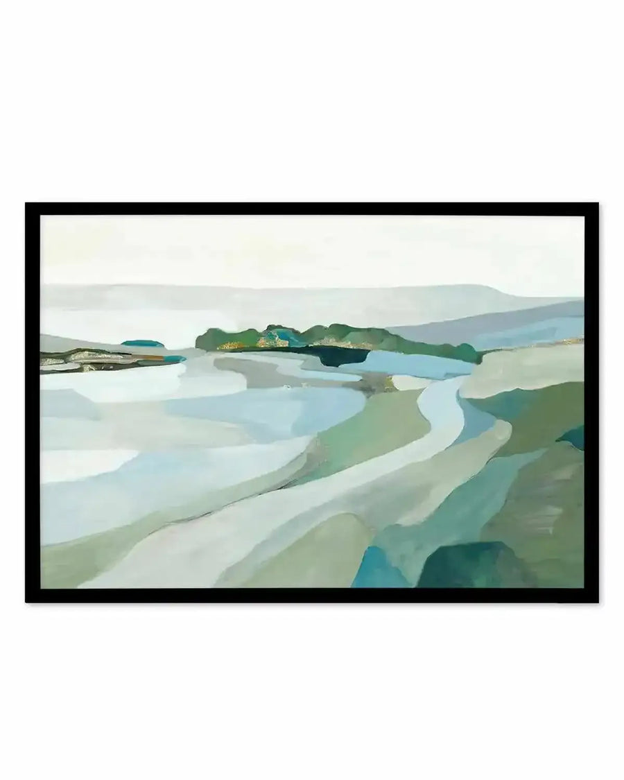 Modern Landscape Art Print from Olive et Oriel where you can shop wallpaper and artworks online