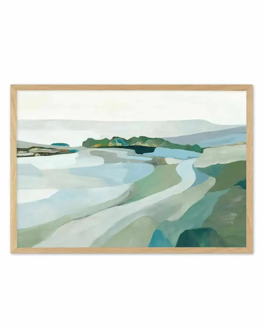 Modern Landscape Art Print from Olive et Oriel where you can shop wallpaper and artworks online
