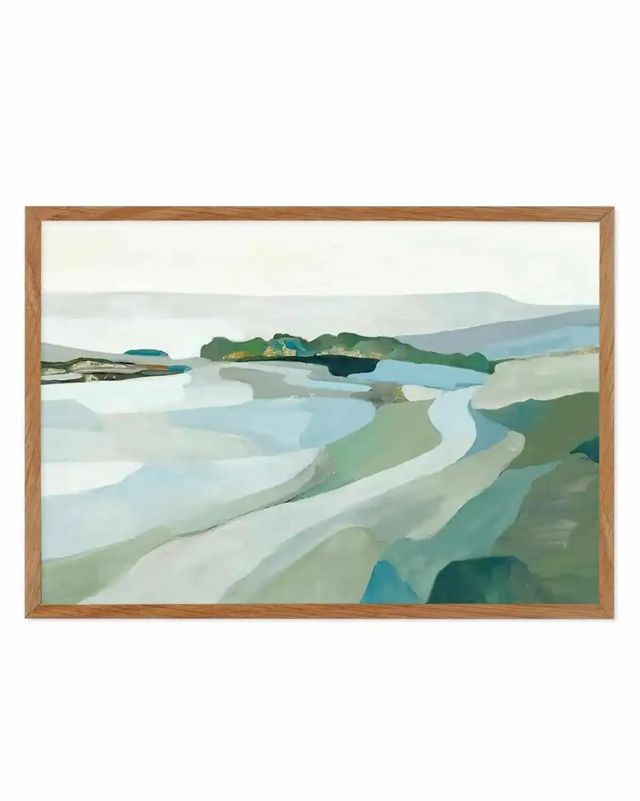 Modern Landscape Art Print from Olive et Oriel where you can shop wallpaper and artworks online