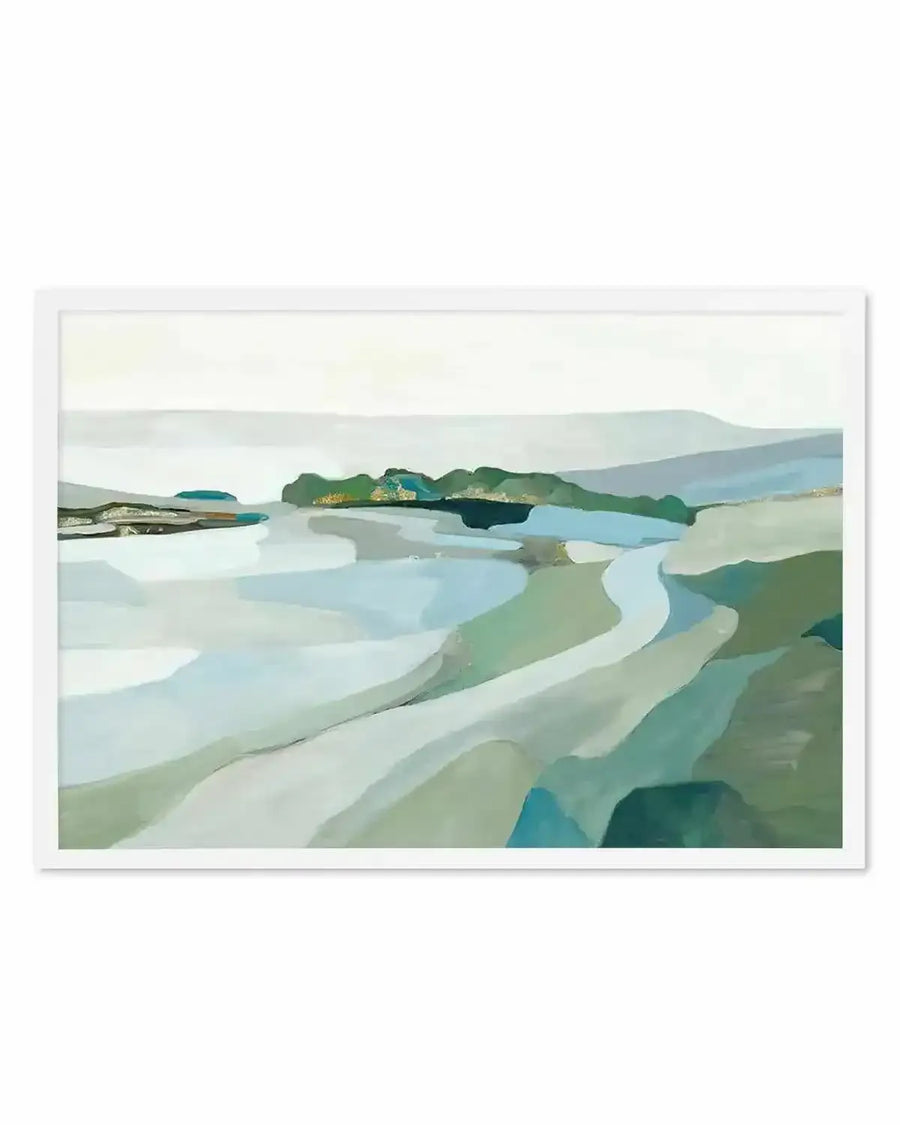 Modern Landscape Art Print from Olive et Oriel where you can shop wallpaper and artworks online