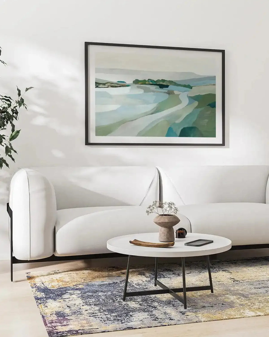 Modern Landscape Art Print from Olive et Oriel where you can shop wallpaper and artworks online