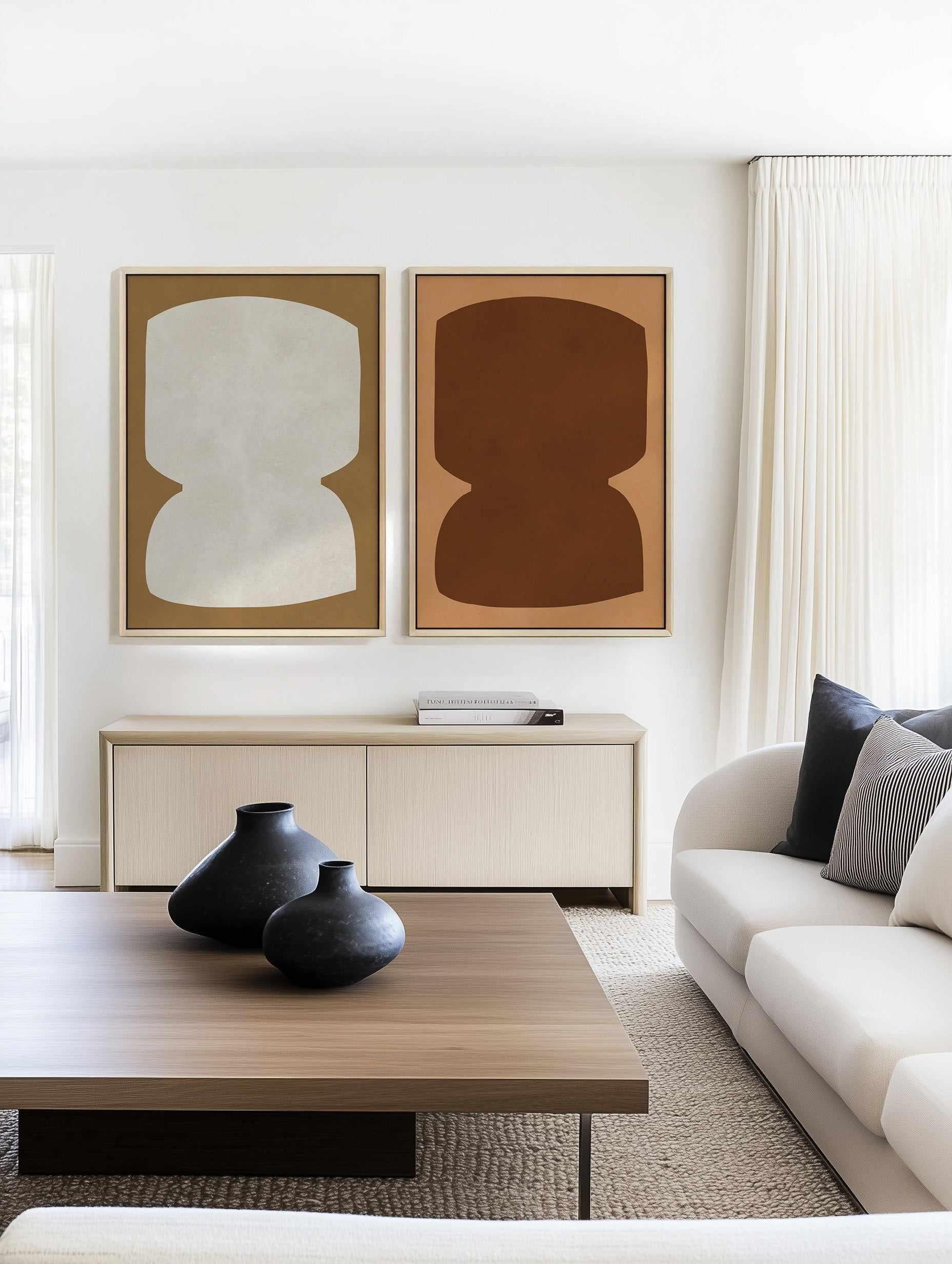 Modern Organic Art 13 | Framed Canvas Art Print from Olive et Oriel where you can shop wallpaper and artworks online