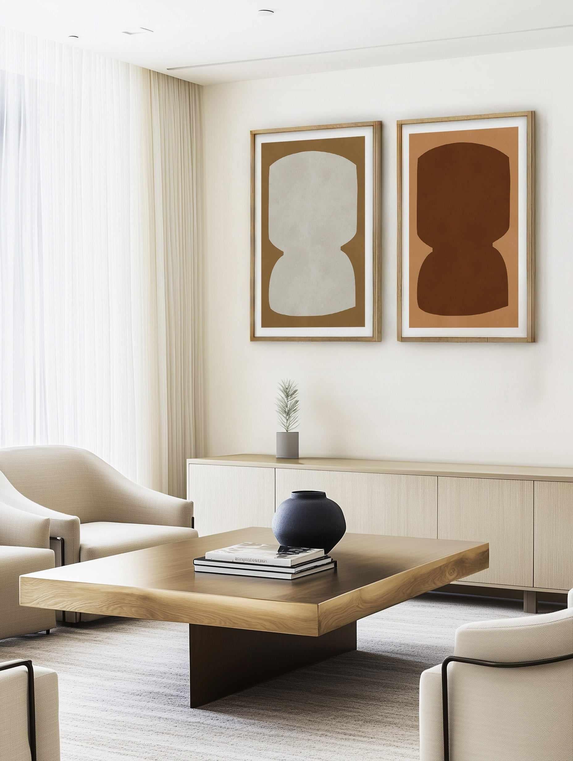 Modern Organic Art 14 | Art Print from Olive et Oriel where you can shop wallpaper and artworks online