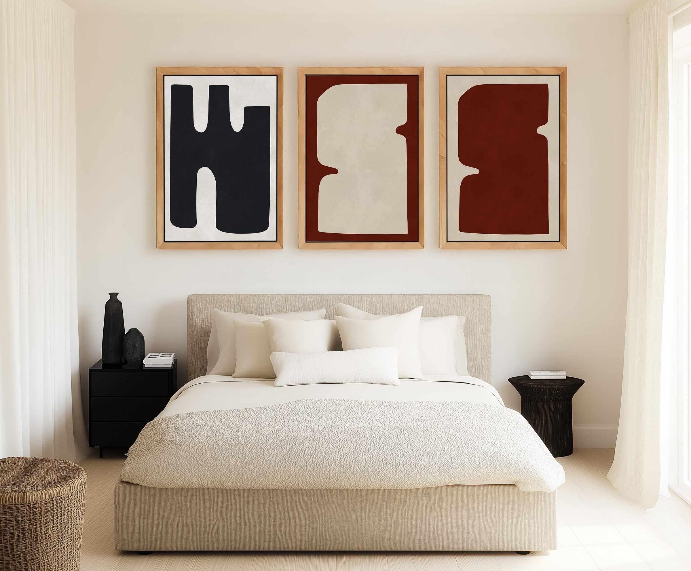 Modern Organic Art 2 | Framed Canvas Art Print from Olive et Oriel where you can shop wallpaper and artworks online