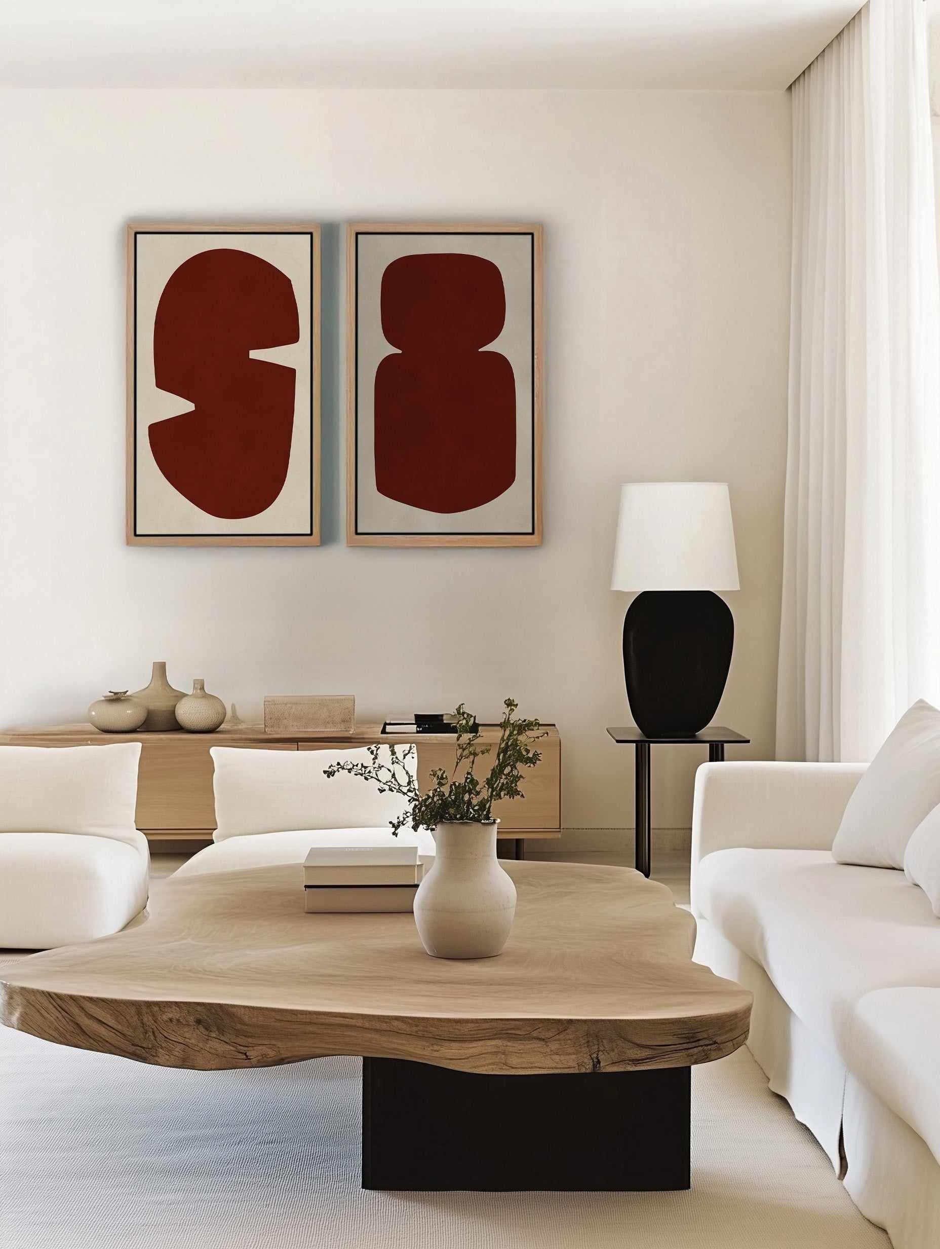 Modern Organic Art 8 | Framed Canvas Art Print from Olive et Oriel where you can shop wallpaper and artworks online