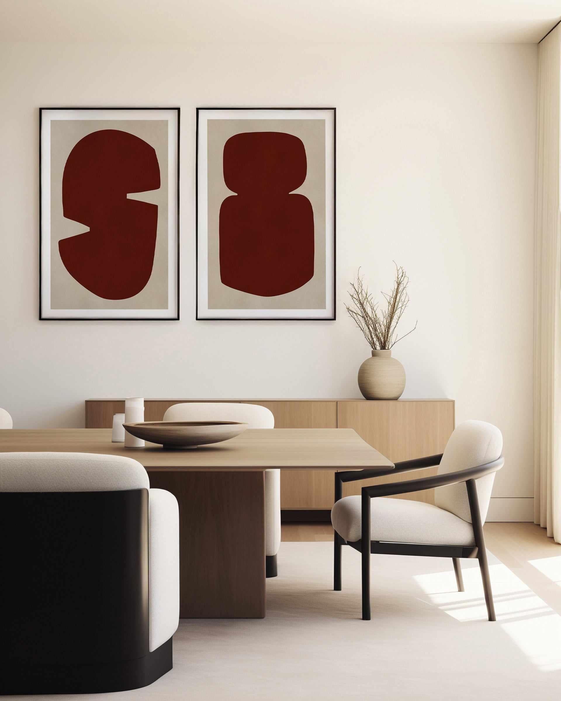 Modern Organic Art 9 | Art Print from Olive et Oriel where you can shop wallpaper and artworks online