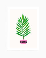 Modern Tropical Leaf by Kristian Gallagher | Art Print