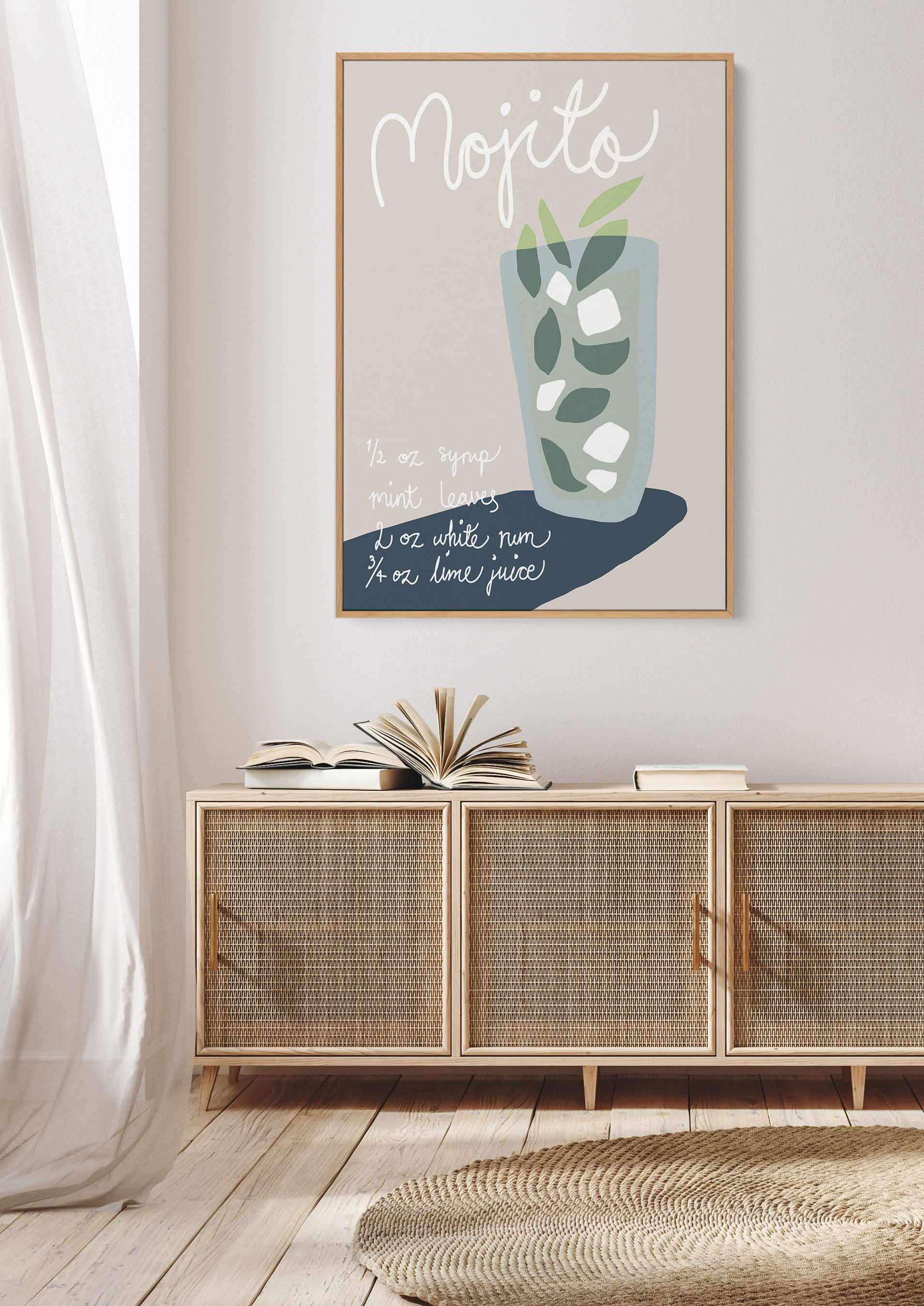 Mojito by Studio III | Framed Canvas Art Print from Olive et Oriel where you can shop wallpaper and artworks online