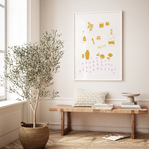 Mojito Golden Purple by Anne Korako | Art Print