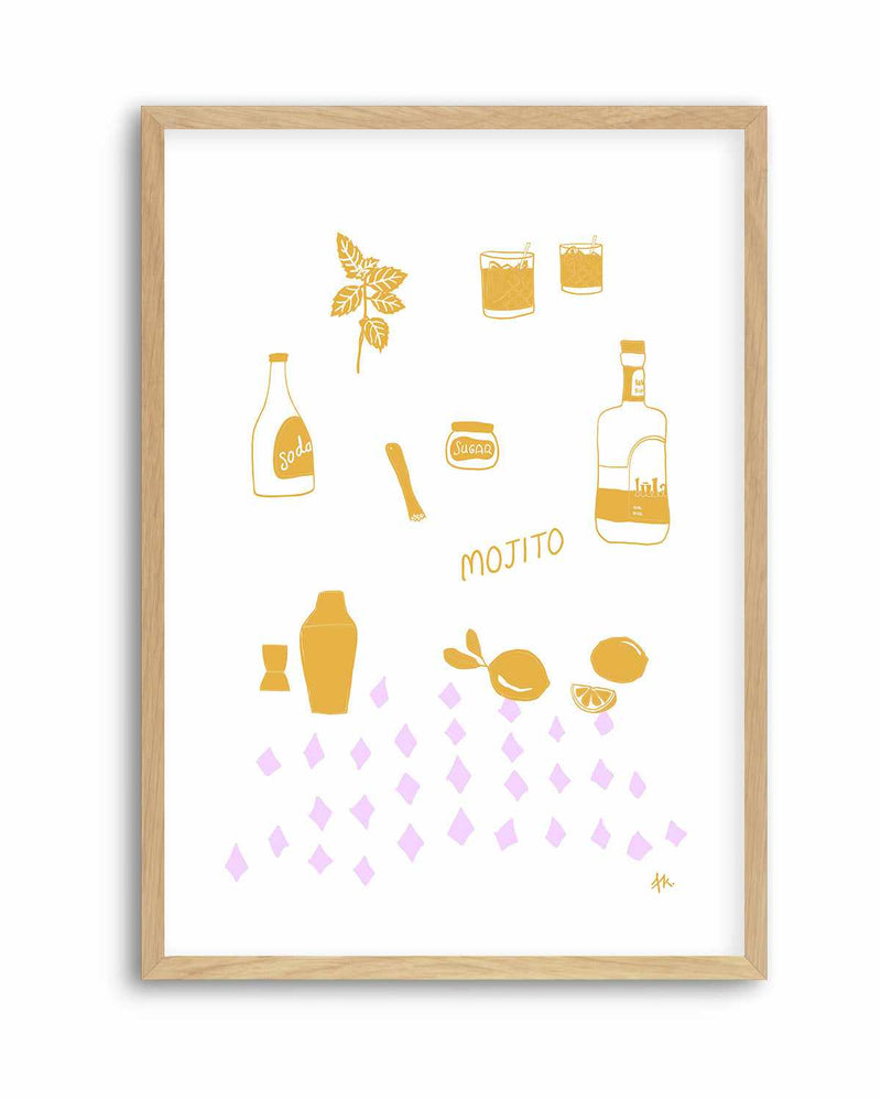 Mojito Golden Purple by Anne Korako | Art Print