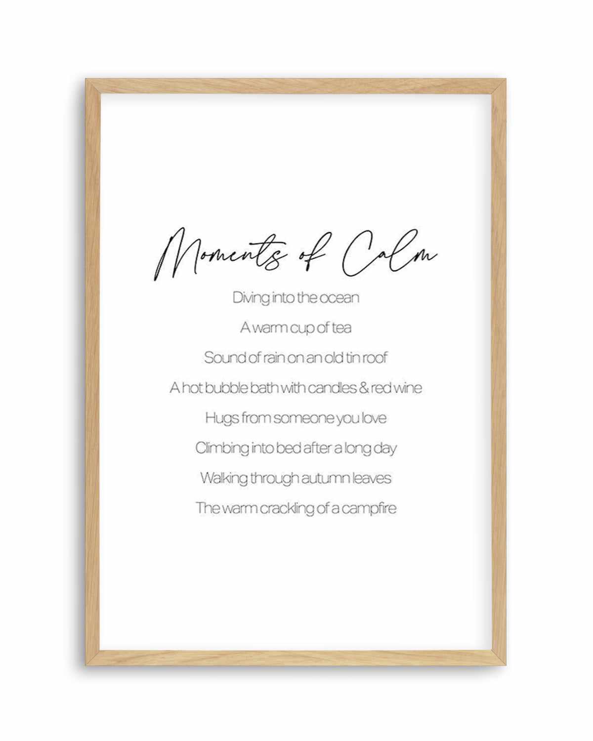 Moments of Calm Art Print