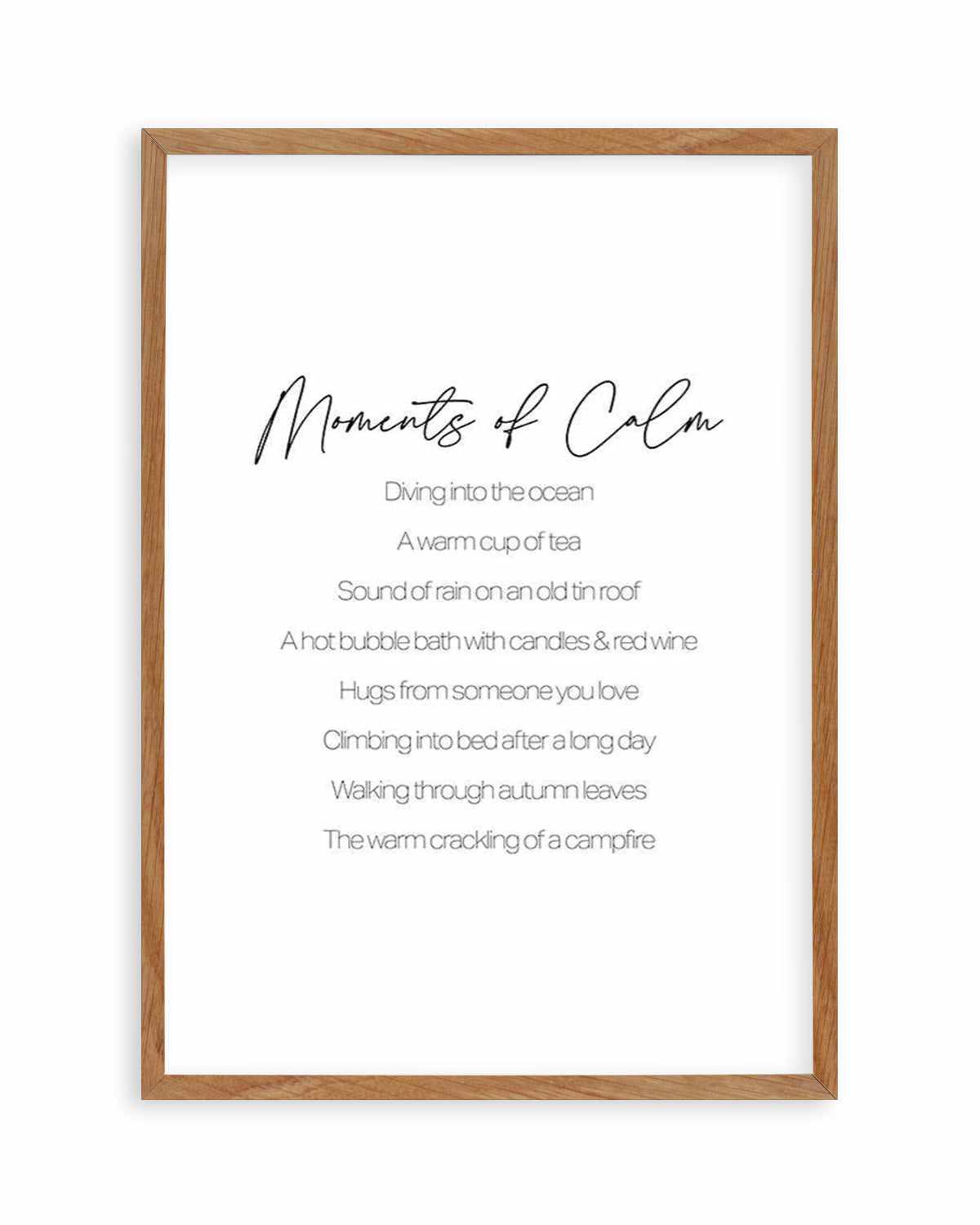 Moments of Calm Art Print