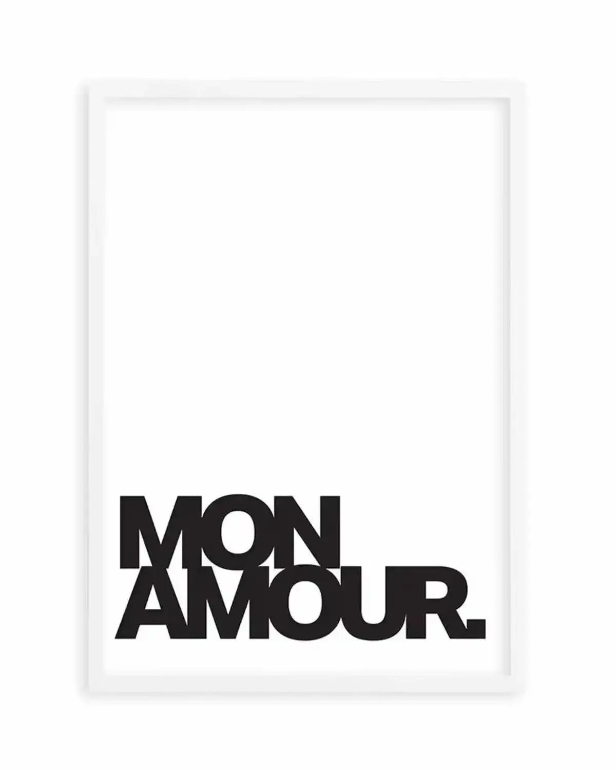 Mon Amour Art Print from Olive et Oriel where you can shop wallpaper and artworks online