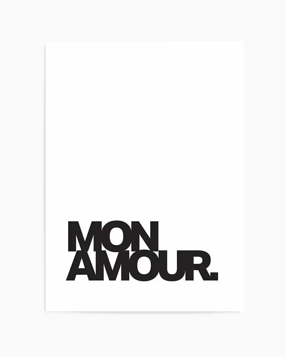 Mon Amour Art Print from Olive et Oriel where you can shop wallpaper and artworks online