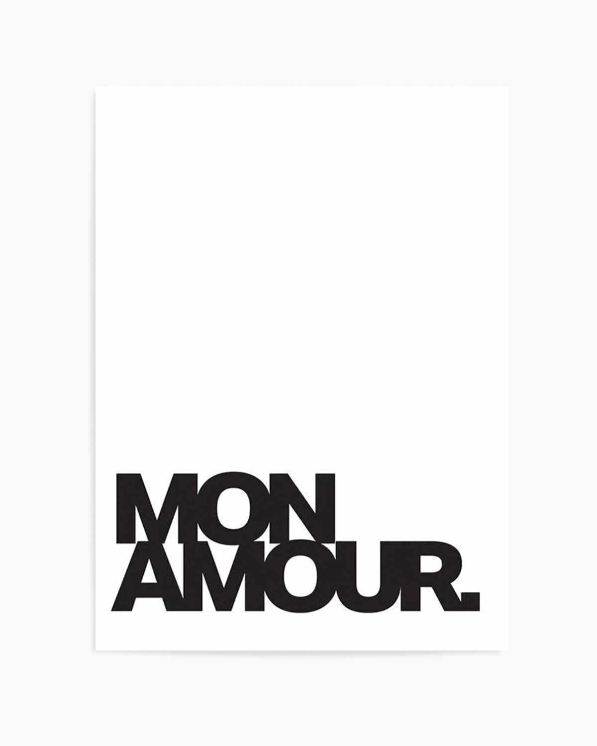 Mon Amour Art Print