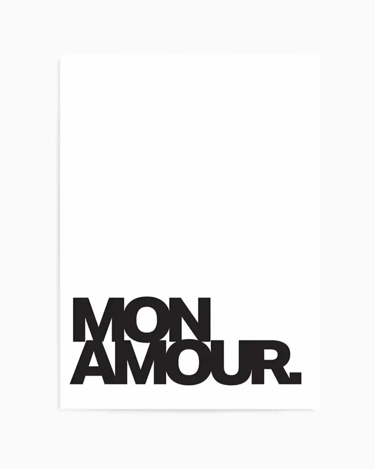 Mon Amour Art Print from Olive et Oriel where you can shop wallpaper and artworks online