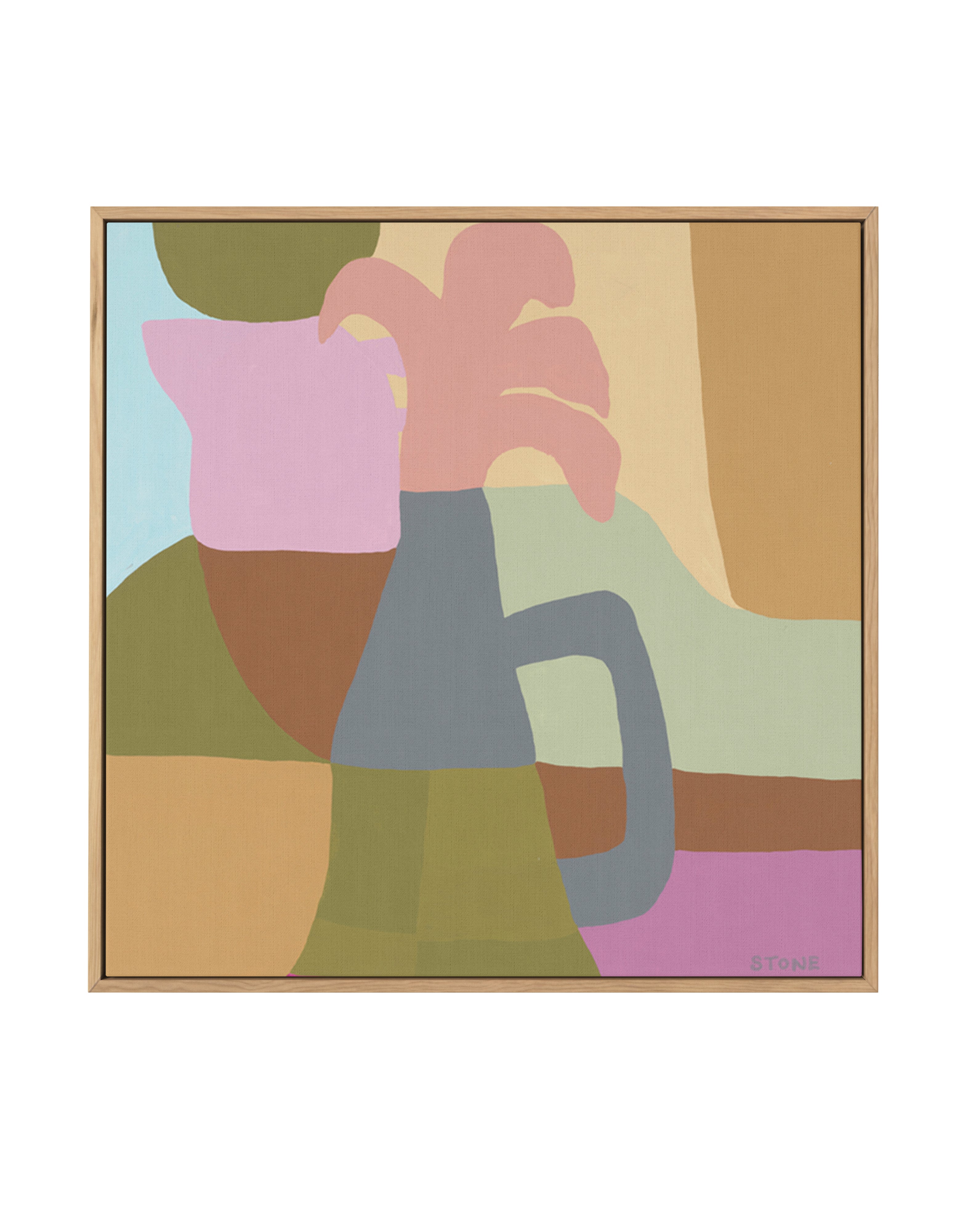 Monday by Belinda Stone | Framed Canvas Art Print
