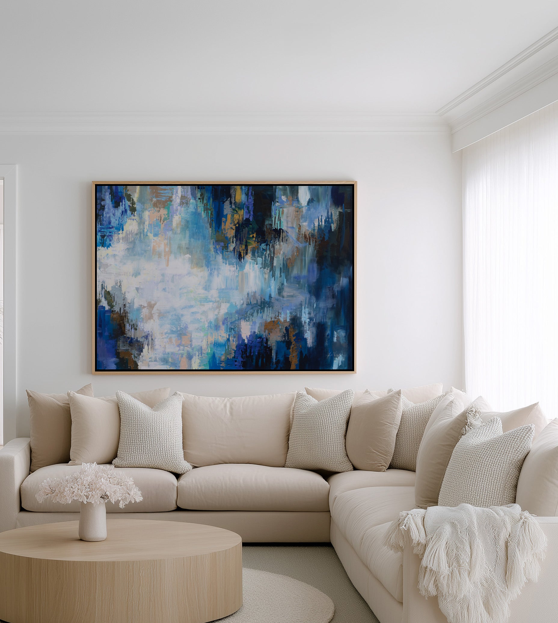 Monets Dance II | Framed Canvas Art Print