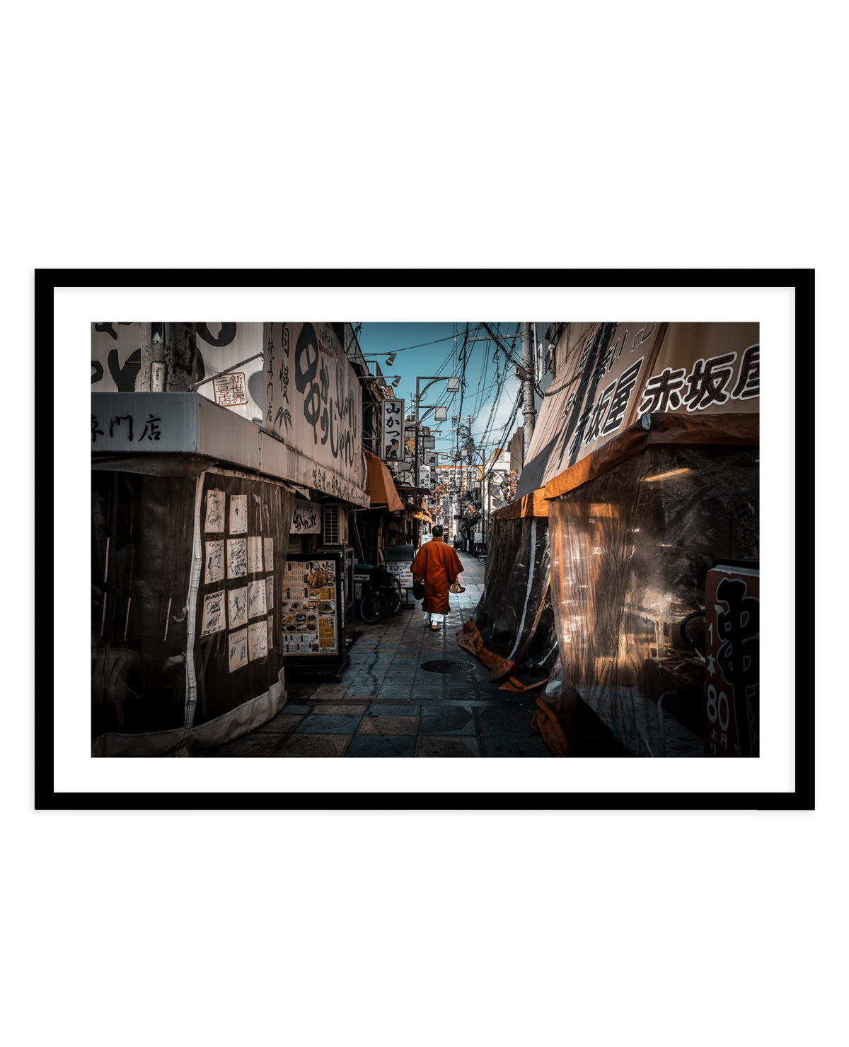 Monk in Japanese Alley by royhoo | Art Print