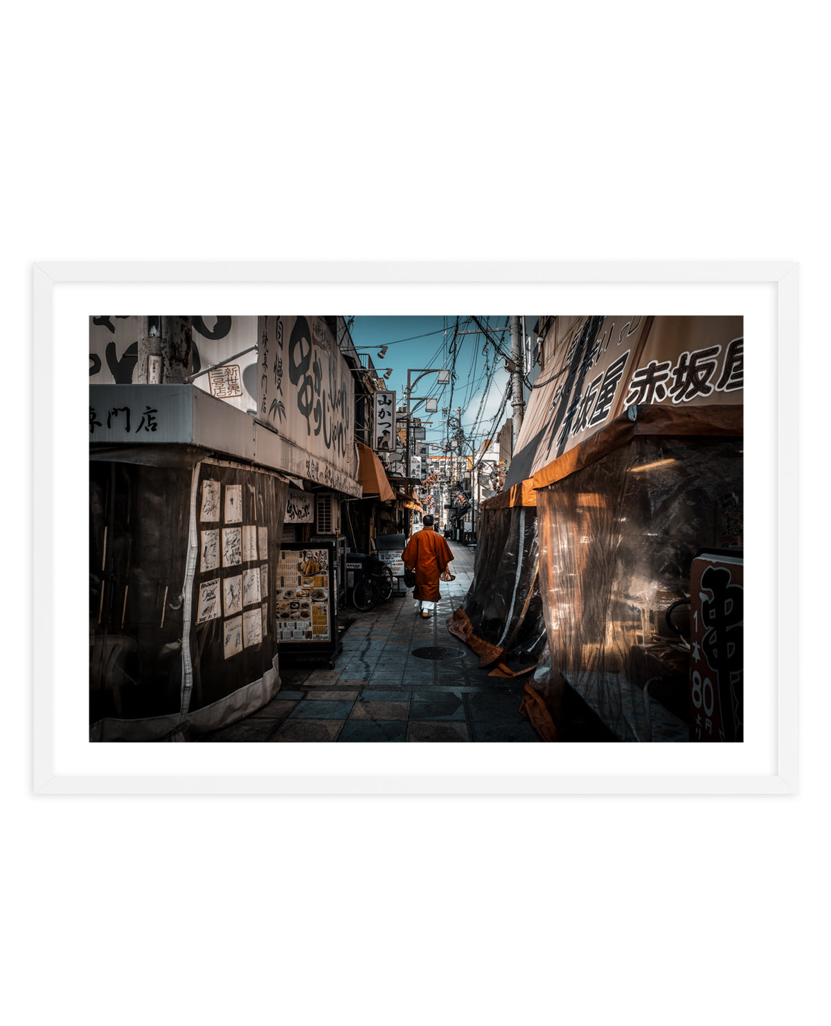 Monk in Japanese Alley by royhoo | Art Print