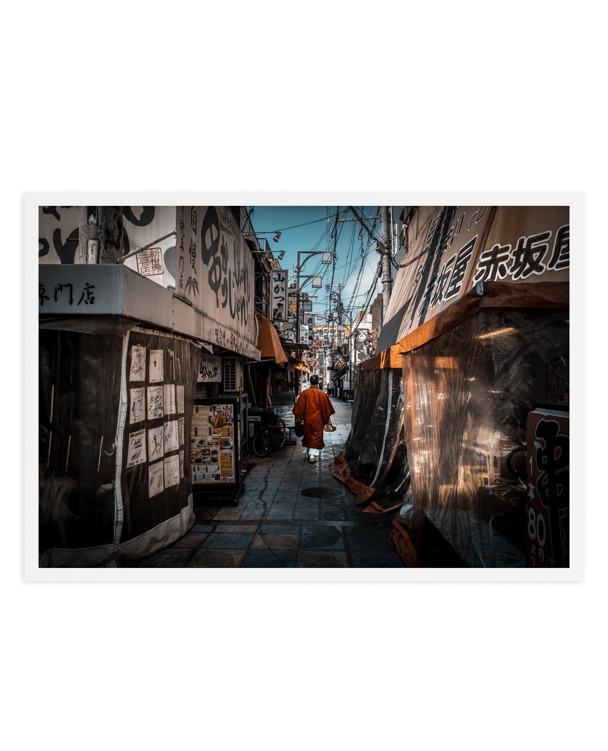 Monk in Japanese Alley by royhoo | Art Print
