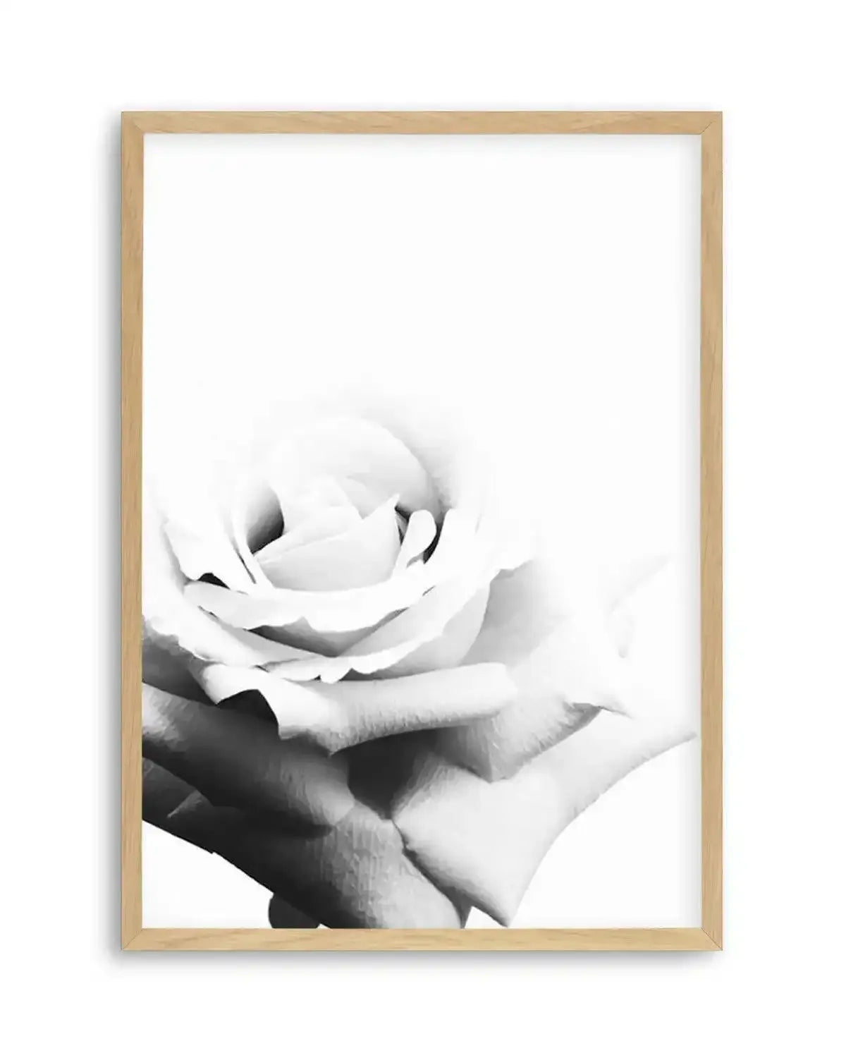 Monochrome Rose Art Print from Olive et Oriel where you can shop wallpaper and artworks online