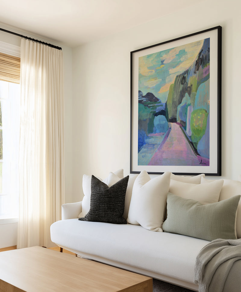 Monserrat Path of Light by Iria Fernandez Alvarez | Art Print