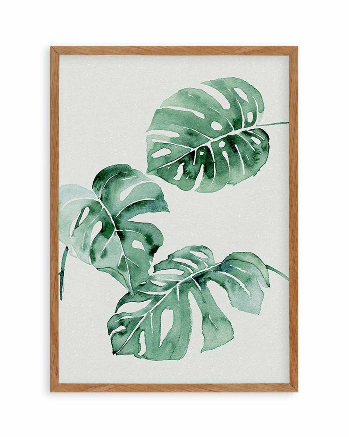 Monstera Abstract Watercolour Art Print