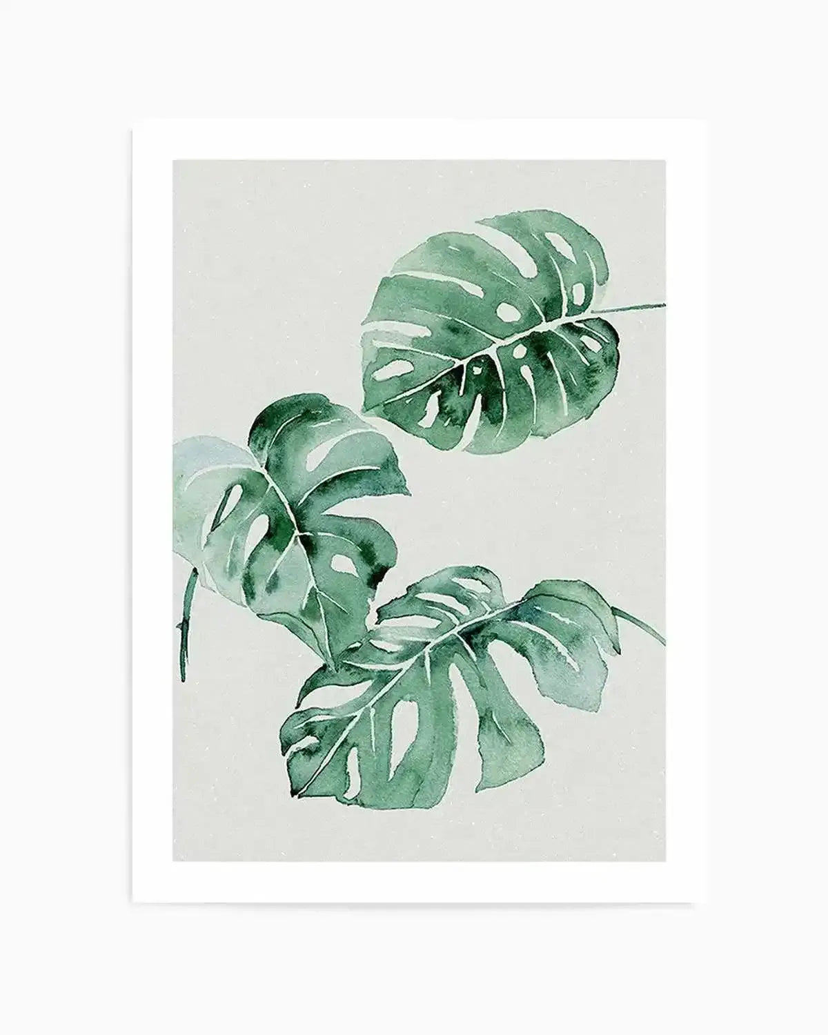Monstera Abstract Watercolour Art Print from Olive et Oriel where you can shop wallpaper and artworks online