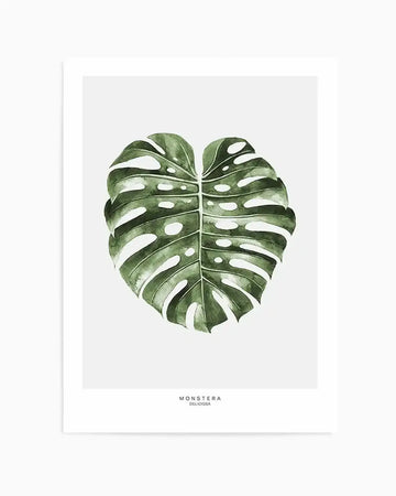 Monstera Palm Art Print from Olive et Oriel where you can shop wallpaper and artworks online