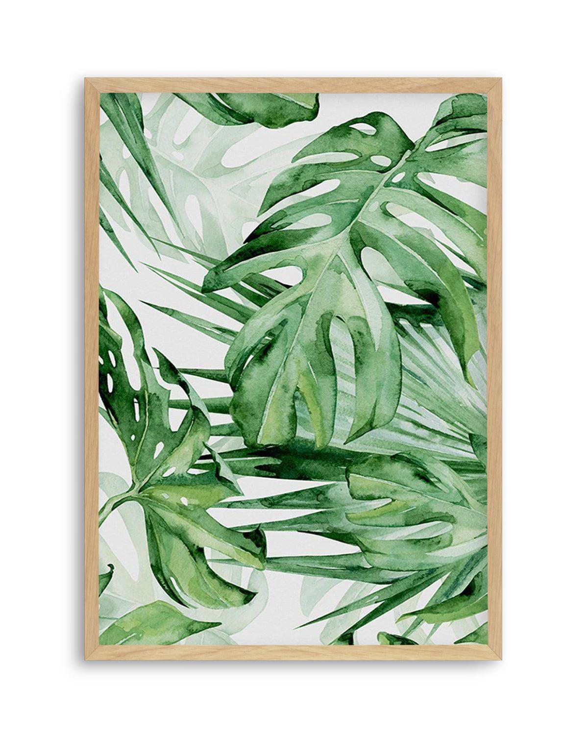 Monstera in Watercolour II Art Print