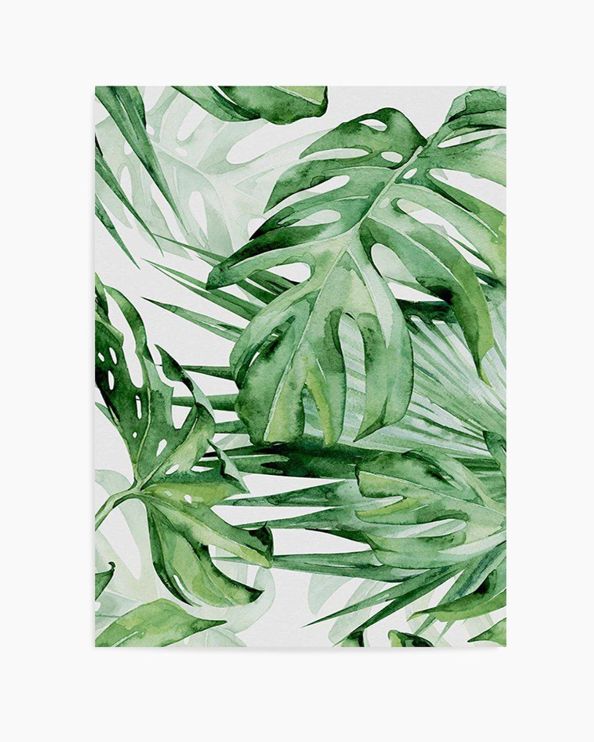 Monstera in Watercolour II Art Print