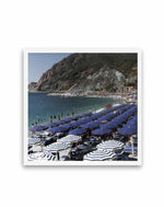 Monterosso Blue Umbrellas | Art Print